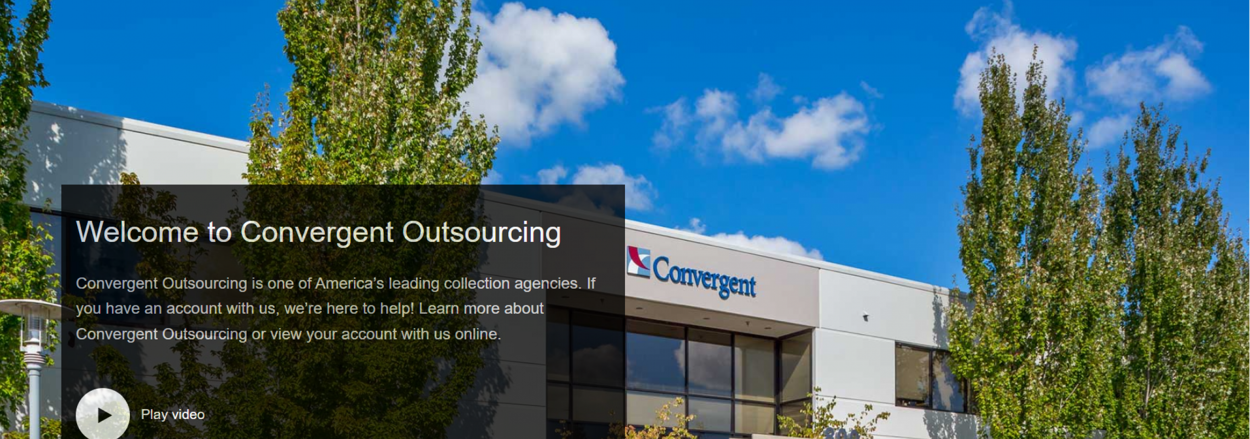 photo of convergent outsourcing web site