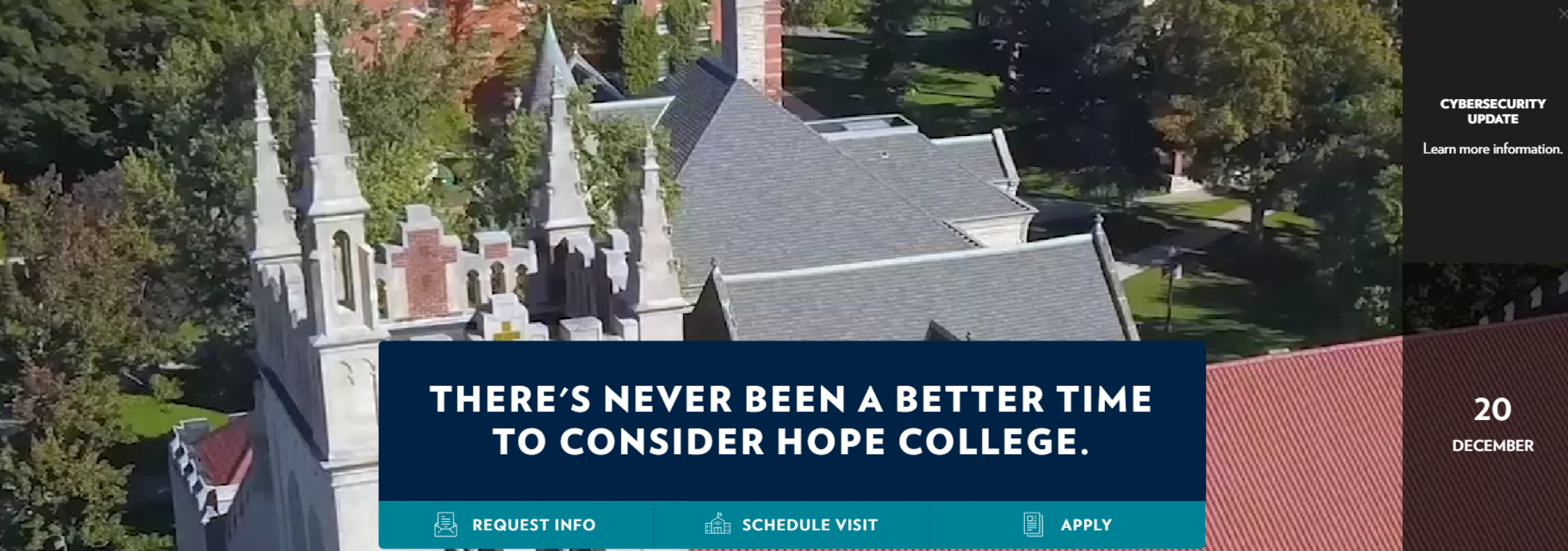 photo of hope college web site