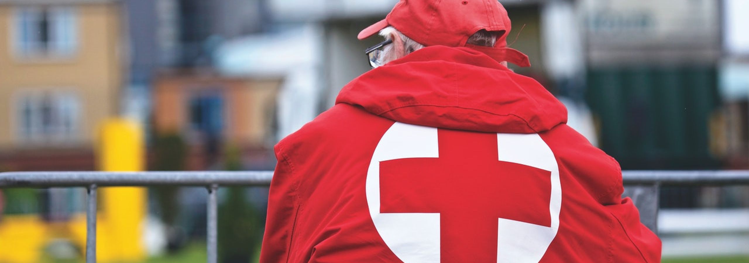 red cross worker