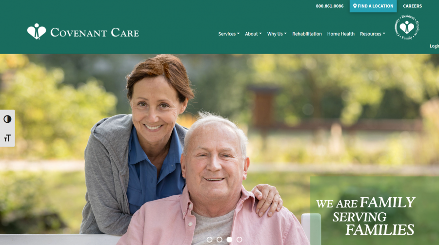 photo of the covenant care web site