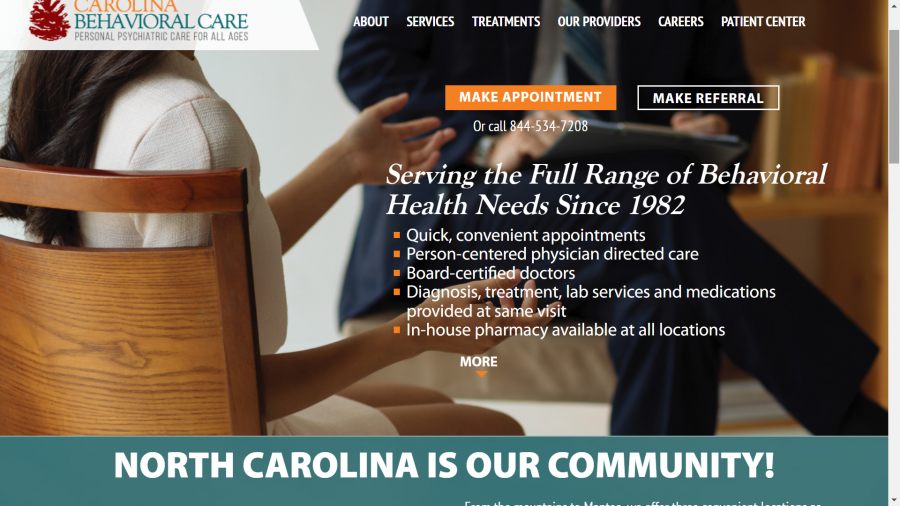 carolina behavioral health alliance web site