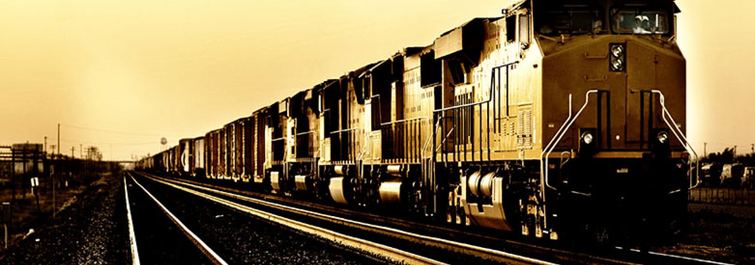 photo of railroad cars
