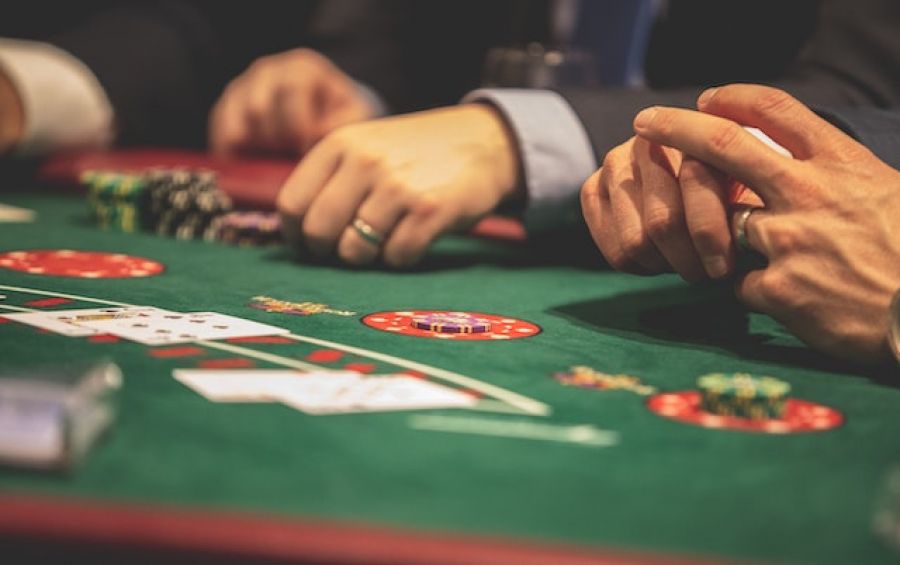 photo of blackjack game at casino