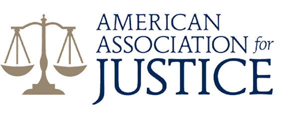 American Association for Justice logo.
